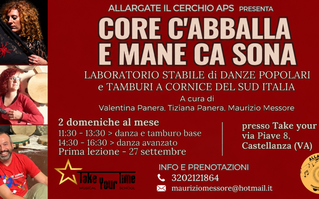 Laboratorio stabile: Core C’abballa e Mane Ca Sona